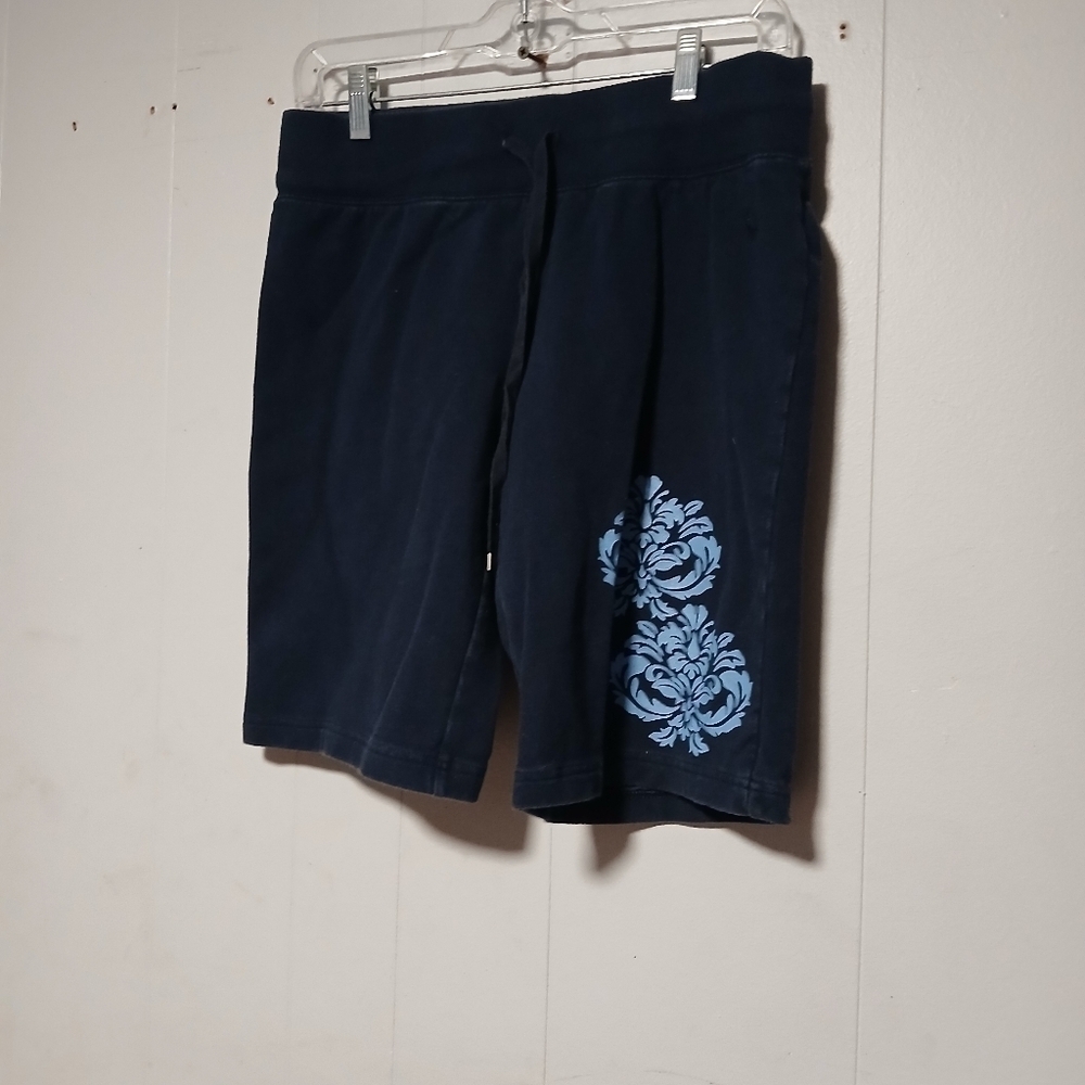Danskin ladies  blue elastic waist shorts. Size Small (4-6)